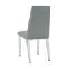 Modern Light Luxury Dining Chair With Electroplated Chair Legs (Set of 2) - Gray - Image 17
