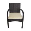 Outdoor Wicker Bistro Set With 2 Chairs - Brown Multi - Image 6
