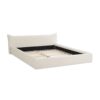 Queen Size Upholstered Platform Bed Frame With Curved Headboard - Beige - Image 10