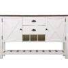 Mountina - 2 Drawer Server - Brown / White - Image 2