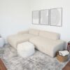 Mar - Sectional Sofa Left Facing - Cream - Image 4