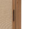 Corner Cabinet, Rattan Door, Freestanding Corner Tables For Small Spaces, Corner Shelf Stand For Living Room, Kitchen, Bathroom, Bedroom - Walnut - Image 13
