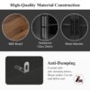 Wall Unit Entertainment Center With Bookshelves For TVs Up To 80", Modern TV Stand Media Console With Cabinets, Tempered Glass Doors And Adjustable Shelves For Living Room - Black - Image 8