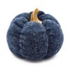 Pumpkin Ornament Decor For Holiday Harvest Festival Fall Festival & Thanksgiving (Set of 3) - Blue - Image 2