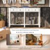 Hearth & Haven Daniel - Console Table With 2 Storage Drawers And Bottom Shelf For Living Room Entryway - Ivory - Image 10