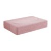 Modern Floor Sofa With 2 Pillows, Convertible Teddy Fabric Foam Filled Sleeper Sofa Bed, Full Size Folding Mattress For Living Room Guest Bed, Playroom, No Assembly Required - Pink - Image 11