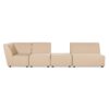 Cleo - Modular Upholstered Patio Ottoman Axroma Olefin - Almond Beige - Image 2