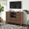 Burlington - Tall TV Media Stand - Rustic Natural Aged Brown - Image 7