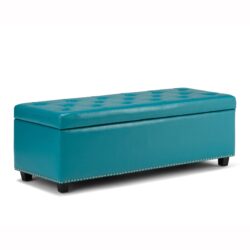 Hamilton - Storage Ottoman - Mediterranean Blue