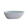Solid Surface Matte Tub, Freestanding Solid Surface Resin Stone Bathtub, Solid Surface Matte White Soaking Tub, Free Standing Tub With Overflow And Pop-Up Drain - Matte White - Image 8
