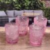 Paisley - Acrylic Glasses Drinking (Set of 4) Dof, Bpa Free, 13Oz - Pink - Image 2