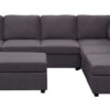 Cassia - Modular Sectional Sofa With Ottoman - Dark Gray - Image 3