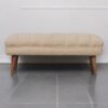 Boucle Puffer Bench - Beige - Image 10