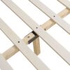 Fontana - Queen Wingback Upholstered Platform Bed Frame - Antique White - Image 4
