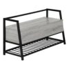 Bench, Entryway, Hallway, Storage, Rectangular, Contemporary, Modern - Gray - Image 2