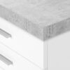 File Cabinet, Rolling Mobile, Storage Drawers, Printer Stand, Office, Cement Contemporary & Modern - White - Image 6