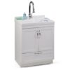 Maile - Laundry Cabinet With Pull-Out Faucet And Abs Sink - Pure White - Image 8