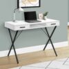 Computer Desk, Home Office, Laptop, Left & Right Set-Up, Storage Drawers, Work, Contemporary, Modern - White - Image 4
