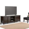 Connaught - Wide TV Stand - Dark Chestnut Brown - Image 8