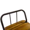 Dione Outdoor Industrial Acacia Wood Bar Set With Metal Frame And Slat Paneling - Brown - Image 17