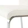 Modern Dining Chair (Set of 2) With Cloth Upholstery And Electroplated Metal Legs - White - Image 11