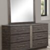 Square Mirror With Knotty - Brown - Image 3