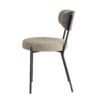 Boucle Modern Kitchen Dining Chair With Ash Veneer Bentwood Back (Set of 2) - Brown - Image 6