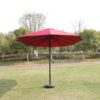 15 X 9 Ft Large Double Sided Rectangular Outdoor Twin Patio Market Umbrella With Light And Base - Red - Image 14
