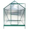 6.3'x6.2'x7' Polycarbonate Greenhouse, Heavy Duty Outdoor Aluminum Walk-In Green House Kit With Rain Gutter, Vent And Door For Backyard Garden - Green - Image 22