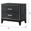 Haiden - Weathered Nightstand - Black - Image 7