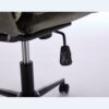 Oversize Seat Cirss Cross Chair With Wheels, Elegant Design Computer Chair, Adjustable Height 360 Degree Rolling Swivel Home Office Chair For Small Space, Dressing Room, Living Room - Gray - Image 11
