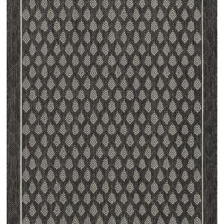 Sunshine - 5'3" X 7'3" Indoor, Outdoor Polypropylene Area Rug - Anthracite