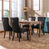 Nikki - Modern, High-End Tufted Solid Wood Contemporary Velvet Upholstered Dining Chair With Wood Legs Nailhead Trim (Set of 2) - Black - Image 16