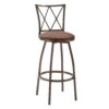 3 Piece Bar Steels Kitchen Dining Room Table Set Retro Bar Chair For Dining Room - Antique Brown - Image 10