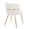 Cinch - Glam / Art Deco Dining Chair (Set of 2) - Gold / Cream - Image 4