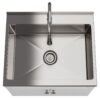 Beckham - Laundry Cabinet With Faucet And Stainless Steel Sink - White - Image 3