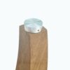 Modern Minimalist Rectangular Glass Table With Tempered Glass Top And Wood Grain Legs For Entrance And Living Room - Transparent - Image 20