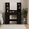 43.31" Newly Designed Smart Mirror Dressing Table With Drawers And Storage Cabinet, Dressing Table With Dressing Pad For Bedroom, Dressing Room - Black - Image 5