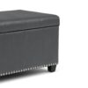 Amelia - Storage Ottoman Bench - Stone Gray - Image 6
