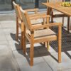Mauricio - 7 Piece Dining Set With Stacking Chair - Natural / Light Brown - Image 7