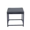 9 Pieces Patio Dining Sets Outdoor Space Saving Rattan Chairs With Glass Table Top Wicker And Cushion - Dark Gray - Image 7