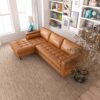 Anthony - Corner Sectional Sofa Left Facing - Orange - Image 7