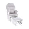 Madison - Glider & Ottoman - White / Gray - Image 2