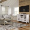 Acadian - Tall TV Media Stand - White - Image 8