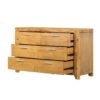 6 Drawer Dresser - Natural Wood / Brown - Image 4
