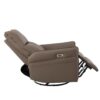 29.92" 270 Power Swivel Rocker Recliner Chair, Electric Glider Reclining Sofa With USB Ports, Power Swivel Glider, Rocking Chair Nursery Recliners For Living Room Bedroom - Brown - Image 26