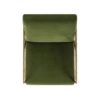Aerin - Hammered Brass Upholstered Accent Arm Chair - Olive Green - Image 4
