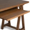 Sawhorse - Desk - Medium Saddle Brown - Image 8