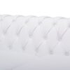 Chesterfield Style 3 Seater Sofa With Button Tufting And Nail Head Accents - White - Image 8