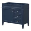 Bathroom Vanity Without Top Sink, Modern Bathroom Storage Cabinet With 2 Drawers And A Tip-Out Drawer, Frame (Not Include Basin Sink) - Blue - Image 2